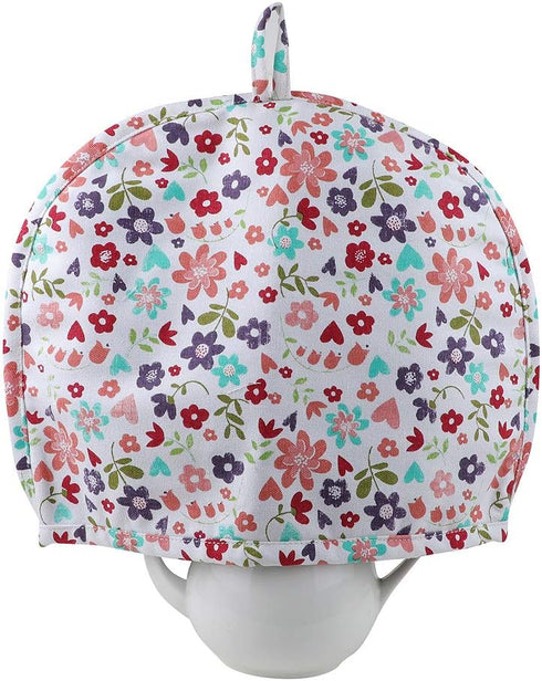 HealthAndYoga™ Insulating Tea Cozy - Pure Cotton and Traditional - Double Layered with Inner Waterproof Polyester Fabric...