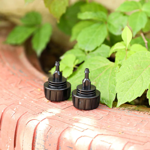 5 Pack 1/4 Inch Drip Irrigation Tubing to Faucet/Garden Hose Adapter Drip Irrigation Hose Connectors 3/4" Garden Hose to 1/4" Drip Tubing Drip Sys...