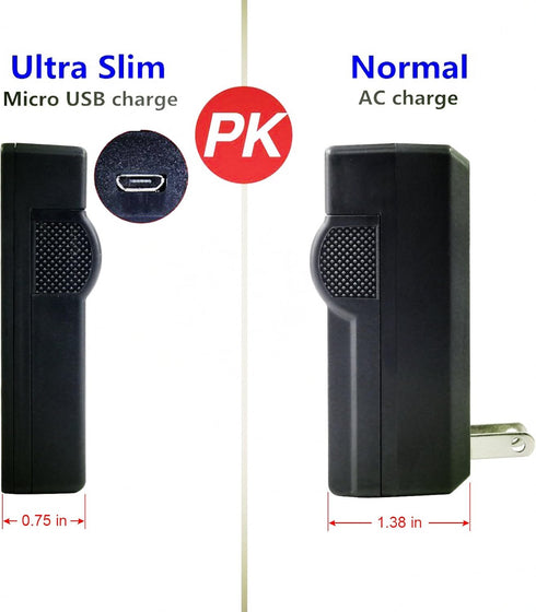 Kastar Battery + Slim USB Charger for Nik EN-EL19 Coolpix A100 S100 S2750 S2800 S3300 S3400 S3500 S3600 S4200 S4300 S4400 S5200 S5300 S6400 S6500 ...