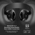 Bluetooth Headphones Over-Ear, 60H Playtime and with Low Latency Wireless Headphones with Microphone, HiFi Stereo Foldable Lightweight Headset, De...