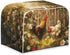 Rooster Toaster 2 Slice Cover Dust for Kitchen, Daisy Anti-Sputtering Bread Cover Washable Bread Maker Cover Dust Cover, Elastic Bread Toaster Cov...