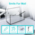 Acrylic Mail Sorter , Smile Mail Holder File Organizer Letter Sorter Holder for Desk or Wall (1PC, Clear)...