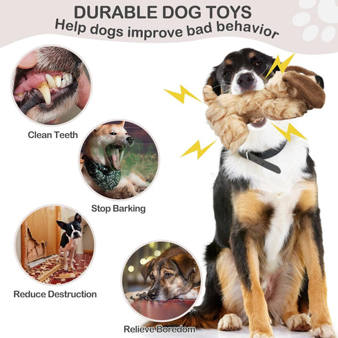 Plush Dog Toy, Squeaky & Stuffed Puppy Toy, Small & Medium Dog Toy...
