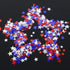 12 Grids 4th of July Nail Art Glitters Sequins 3D Holographic Nail Glitter Flakes Independence Day Nails Sequins Mixed Color Star Nail Flakes Lase...