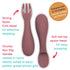 TUM TUM Baby Cutlery with Case, Baby Spoon & Fork Set, Baby Cutlery for Babies, First self Feeding Cutlery, Silicone Baby Spoon & Fork, 6 Months P...