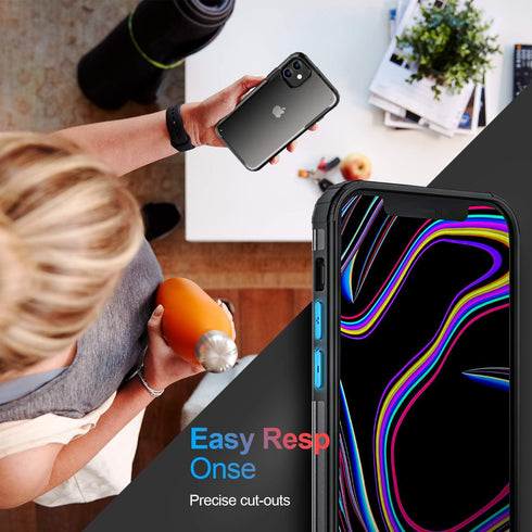 ORIbox iPhone 12 Pro Max Case - Black, 4 Corner Shockproof Protection...