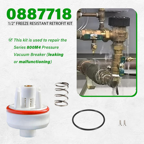800M4 Vent Float Repair Kit for 1/2" 800M4-QT and LF800M4QT Backflow Valve 0887726...