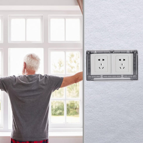 Outdoor Receptacle Protector Weatherproof Outlet Cover Flip Socket Cover Box Wall Plug Socket Box Outlet Outdoor Receptacle Protector, Black...