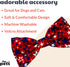 Huxley & Kent Bow Tie for Pets | Patriot Stars (Small) | 4th of July Patriotic Velcro Bow Tie Collar Attachment | Fun Bow Ties for Dogs & Cats | C...