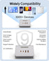WUKUR Multiple USB Charger Station with USB and USB C Charging Station for Multiple Devices, USB C Charger for iPhone 15/Pro/Pro Max/Samsung Galax...