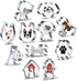 Dog Cookie Cutter Shapes Set of 11 - Metal Animal Dog Theme Biscuit Cutter Molds Includes Corgi, Poodle, Teddy Dog, Alaska, Bichon Frise, Labrador...
