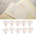 100Pcs Paper Clips, Rose Gold Paper Clips Cute Diamond Shaped Multifunctional Metal Small Planner Clips for Students Office Supplier Stationery...