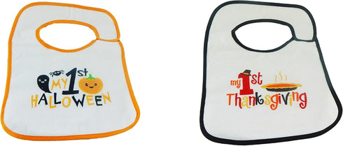 Halloween & Thanksgiving Bib Set - 2pk...