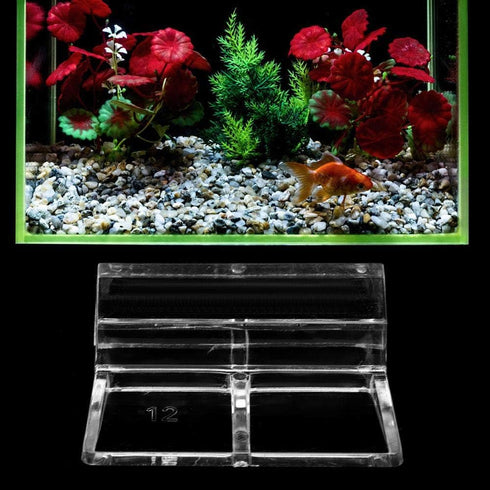 Pssopp 20Pcs Aquarium Glass Cover Clip Acrylic Universal Lid Clips for Rimless Aquariums Clear Color Acrylic Aquarium Glass Cover Holder, Aquarium...
