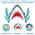 Shark Bulletin Board Kit Under The Sea Classroom Decorations Back to School DIY Photo Bulletin Board Set Ocean Theme Shark Paper Cutouts Decor for...