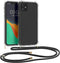 kwmobile Crossbody Case Compatible with Apple iPhone 11 Case - Clear TPU Phone Cover w/Lanyard Cord Strap - Transparent/Black...