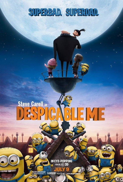 DESPICABLE ME MOVIE POSTER 2 Sided ORIGINAL FINAL 27x40 STEVE CARELL...
