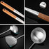 FJNATINH Wok Spatula and Ladle Tool Set, 17inches Spatula for Wok, 304 Stainless Steel Spatula Soup Ladle...