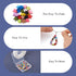 Craftdady 156Pcs Alloy Star Heart Beads 12 Colors Small Love Heart Star Pony Beads with Metal Spacer Beads for DIY Craft Friendship Bracelet Neckl...