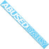 Abused Daily Full Sized Windshield Banner | Vinyl Decal/Sticker Graphic, Cursive/Script for Car and Truck Window Livery Accessory...