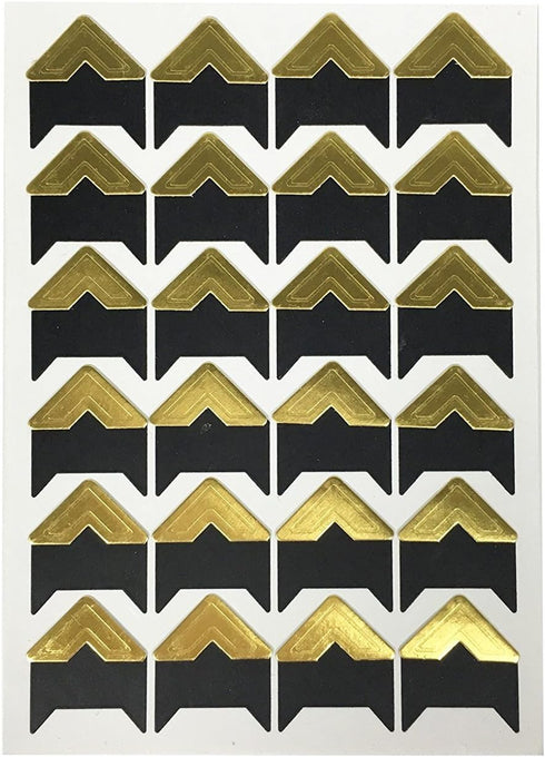 360 Count Self-Adhesive Acid Free Photo Corners for Scrapbooks Memory Books (Gold-Black-Kraft)...
