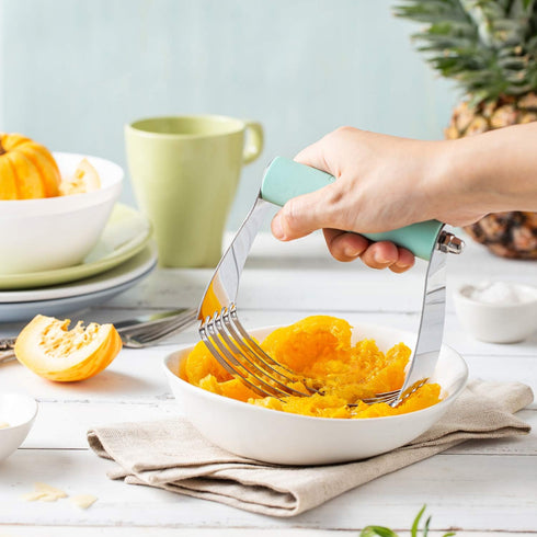 Spring Chef Stainless Steel Large Size Dough Blender For Baking, Professional Manual Dough Cutter Tool, Dishwasher Safe Puff Pastry Cutter Tool wi...