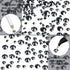 LPBeads 6400 Pieces Hotfix RhinestonesJet Hematite Flat Back 5 Mixed Sizes Crystal Round Glass Gems with Tweezers and Picking Rhinestones Pen...