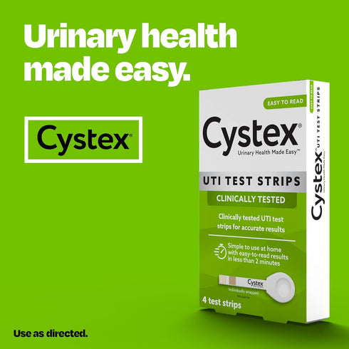 Cystex Urinary Tract (UTI) Test Strips for Women & Men, FSA HSA Eligible & Approved, at Home Test with Easy to Read Results, Monitor Bladder or Ur...