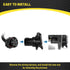 Oyviny USCAR to RV 7 Way Trailer Plug Adapter, Twist Lock Vehicle Side USCAR 7 Way Plug for GM/Chevy OEM Replacement, USCAR Socket and Factory Tow...