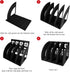 SAYEEC Sturdy Magazine Holder 4 Compartments Plastic Desktop File Organizer File Dividers Office Organizer Storage Document Magaizne Rack Display ...