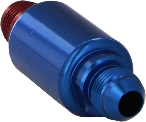 Edelbrock Russell 650100 Red and Blue Anodized Aluminum Competition Fuel Filter...