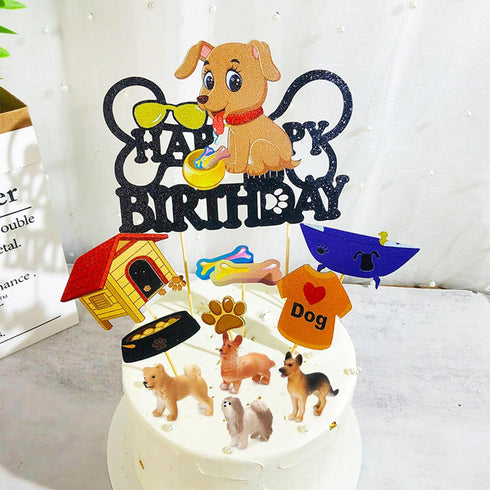 ONEST 13 Pieces Mini Dog Figurines Playset Hand Painted Tiny Dogs Realistic Detailed Plastic Puppy Figures Toys for Kids Adults...