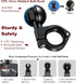 BRCOVAN Aluminum Alloy Handlebar Clamp Mount Base with 1.5'' TPU Ball, Fit on 0.875''/1''/1.125''/1.26'' Round Rails, Compatible with RAM Mounts C...