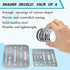 Clabby 4 Pieces Erasing Shield Stainless Steel Drawing Template Shield Drafting Tools with 26 Openings or 27 Openings for Mechanical Drawing Engin...