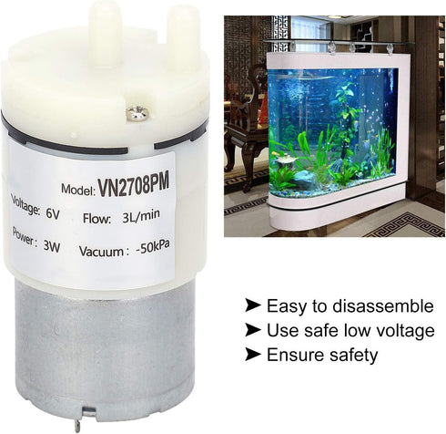 Micro Diaphragm Pump, Explosion?proof Proof Engineering Plastic Mini Vacuum Pump with High Performance for Chemical Industry for Engineer...