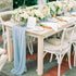 Blue Chiffon Table Runner 10Ft Long 27x120 Inches Romantic Wedding Linens Sheer Bridal Party Table Decorations...