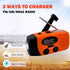 5000mAh Weather Emergency Radio, Portable Solar AM/FM/NOAA Hand Crank Radio, Cell Phone Charger with SOS, 1W LED Flashlight, Headphone Jack, Power...