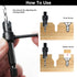 Countersink Drill Bit Set, 3Pcs Tapered Drill Bits M2 HSS, with 1/4" Hex Shank Quick Change and Allen Wrench, Counter Sinker Set for Woodworking a...