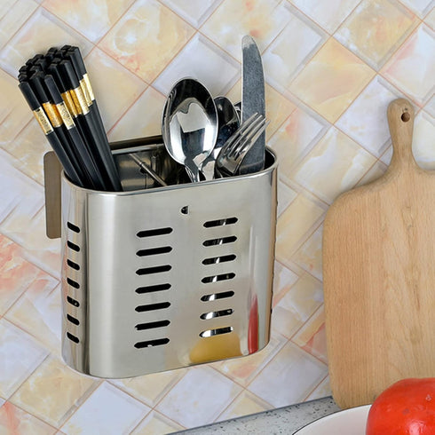Fdit Household Wall Mount Utensil Drying Racks,Cooking Utensil Holder Flatware Hanging Organizer Drying Racks with Hollow Design for Spoons Knives...