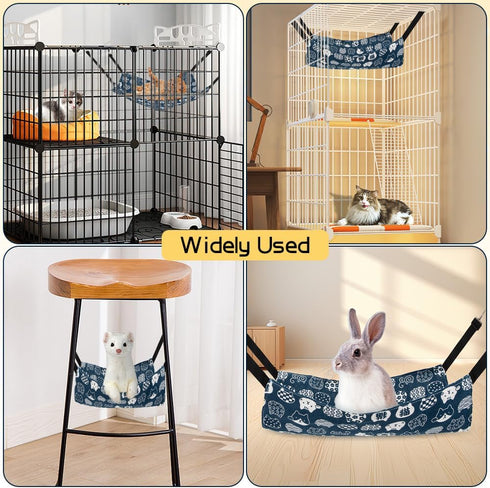 Cat Hammock Ferret Cage Cat Cage Cat Accessories Ferret Cage Cat Accessories for Indoor Cats Kitten Bed Dog Hammock Ferret Hammock Pet Accessories...
