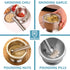 Stainless Steel Mortar and Pestle Set, Spices Grinder Pill Crusher with Silicone Protective Lid - Heavy Duty Mortar Pestle for Molcajete Herb Bowl...