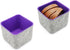 2-Piece Office Drawer Organizer bins for School Dorm Home Kitchen bathroom bedroom Closet Cabinet Desk Junk storage boxes (Purple)...