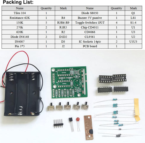 Electronic DIY Kits 16 Music Box Soldering Practice Kit DIY Soldering Project for Teens Kids Adults Thanksgiving Xmas Gift...