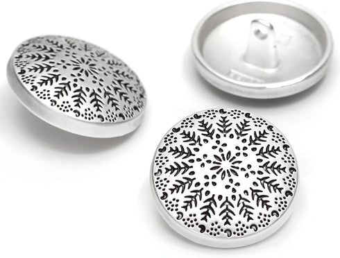 12 Pieces Metal Blazer Buttons Set, 23mm Silver Buttons with Shank for Blazers, Suits, Jackets...