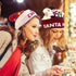 OurWarm LED Christmas Hat Light Up Holiday Hat Cute Reindeer Snowflakes Red Knitted Hat Christmas Beanie with 6 Colorful Lights for Kids Adults Fa...