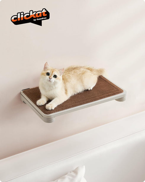 Feandrea Clickat Collection - No.007 Cat Shelf Spare Part Kit, Replacement Felt Pad, Soft and Comfortable, Machine Washable, with Hook-and-Loop Fa...