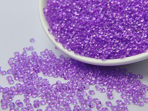 ZKC 4.5mm 10000PCS Purple Crystal Acrylic Diamond Vase Fillers Beads for Wedding Centerpiece Table Scatter Shower Party Vase Beads Decorations...