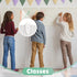 Adhesive Plastic Sticky Clips White Clips Reusable Removable Sticky Clips Small Poster Clips Wall Clips Hanging Bulletin Board Clips for Teachers ...