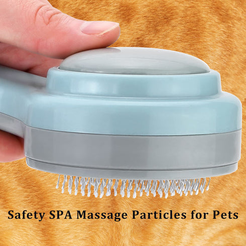 Cat Brush, Cats Grooming Self-Cleaning Brush for Indoor Cats Slicker Brushes for Dogs Short Long Hair Cats Shedding Easy Remove Kittens Cats Loose...