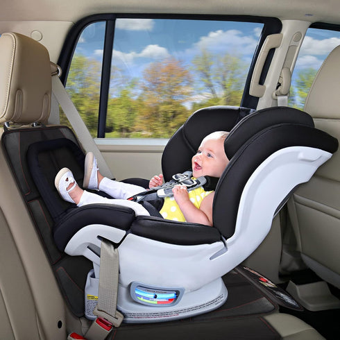 Car Seat Protector, 1 Pack, Thickest Padded 600D Fabric Padding, Waterproof, Durable, Anti Slip Backing, Child Seat Protection, Suitable for Babie...